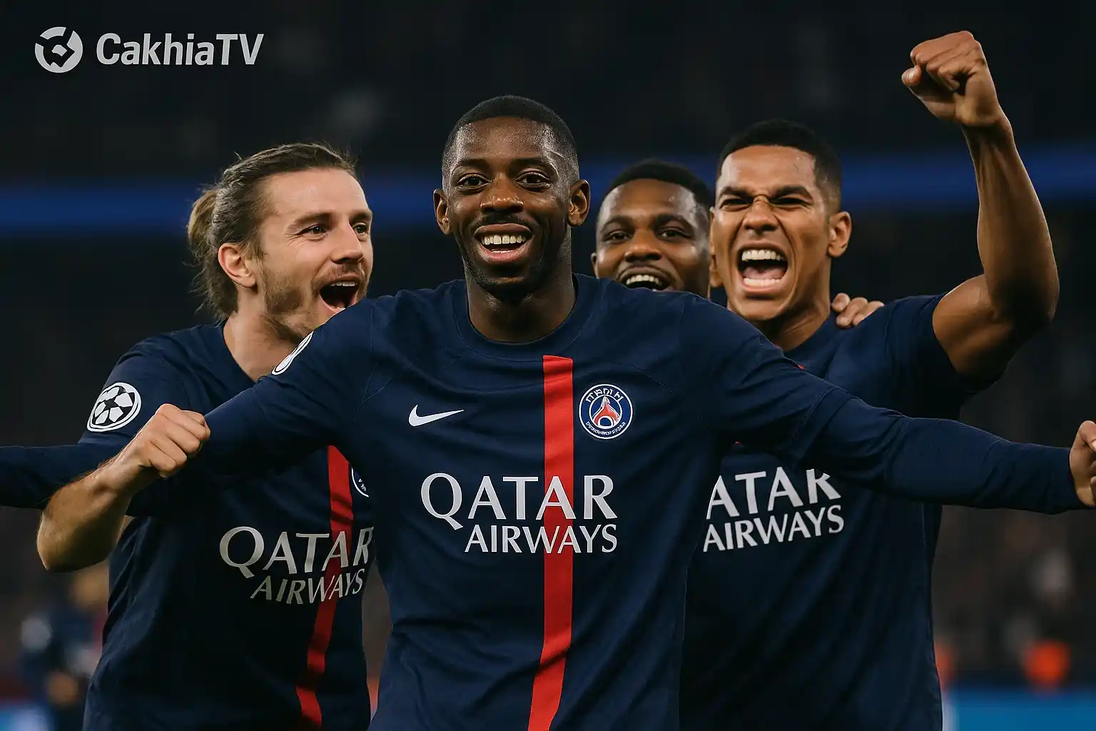 Ousmane Dembele bật mí đầy mỉa mai khi ôm Quả bóng vàng 2025 3 CakhiaTV ghi lại khoảnh khắc Dembele và đồng đội ăn mừng